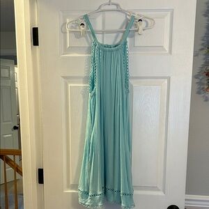 La Blanca illusion crinkle cover up dress